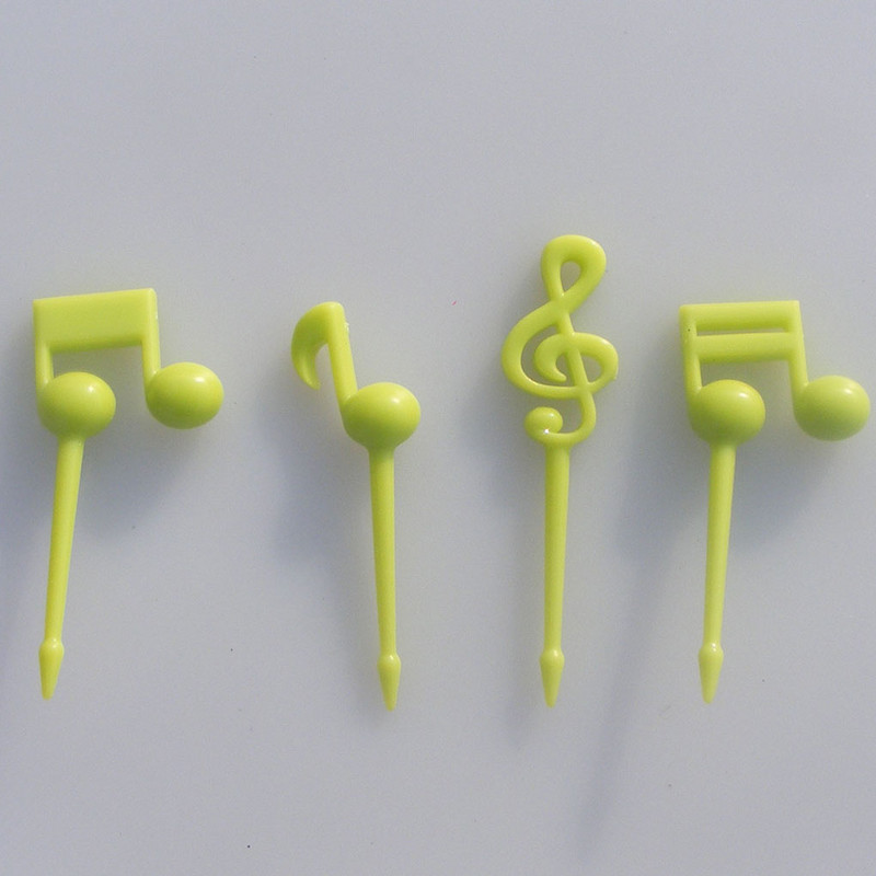 Pakis 16 puuvilja-maasikakorki Pulmapidu Telkimine Kaasaskantav taimne magustoit suupiste kahvlid Köök Värv Juhuslik