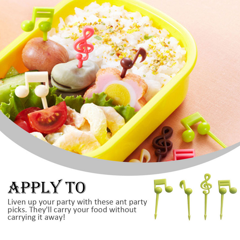 Pakis 16 puuvilja-maasikakorki Pulmapidu Telkimine Kaasaskantav taimne magustoit suupiste kahvlid Köök Värv Juhuslik