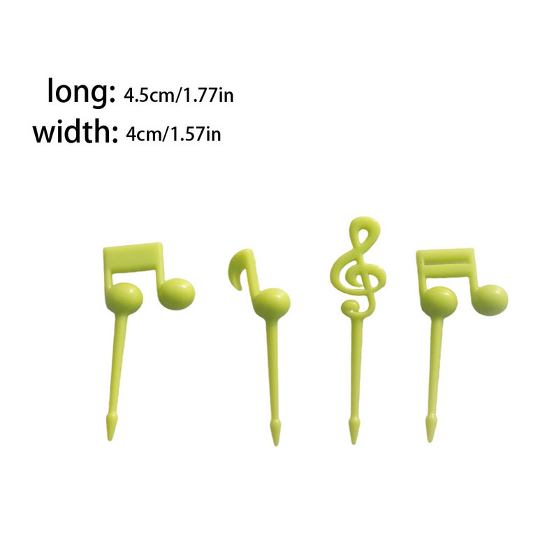 Pakis 16 puuvilja-maasikakorki Pulmapidu Telkimine Kaasaskantav taimne magustoit suupiste kahvlid Köök Värv Juhuslik