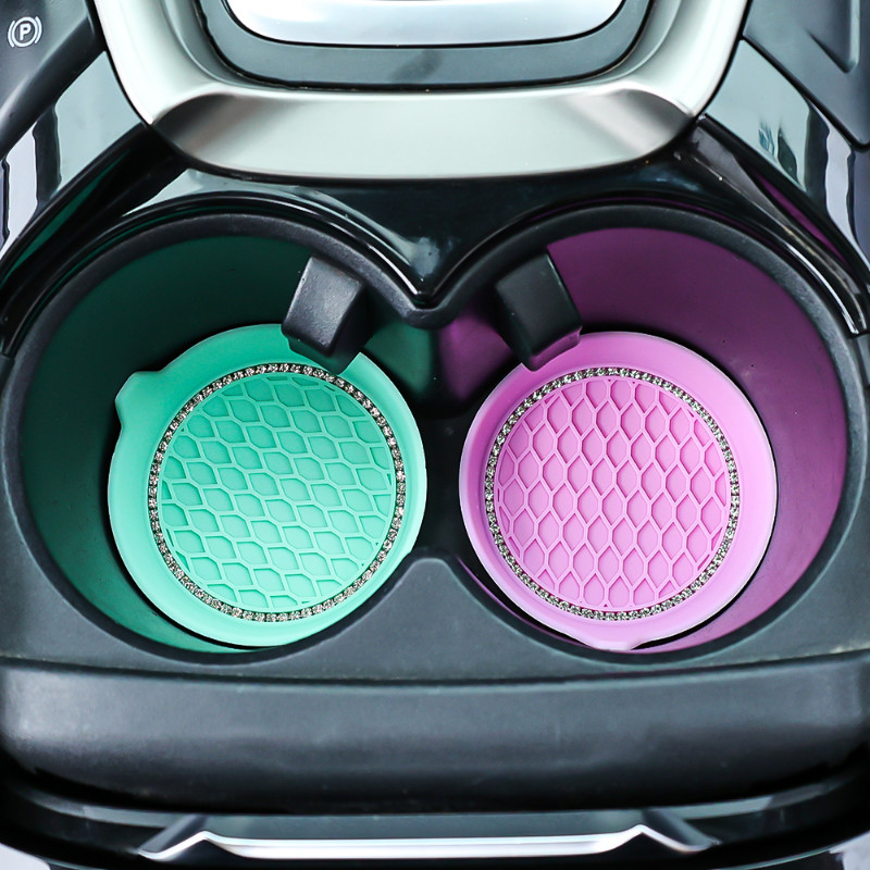 Novi neklizajući podložak za čašu za vodu Podmetač za čaše za automobile Dijamantni dijamant Bling Dekoracija Protuklizna gumena podloga za čašu za boce Dodaci