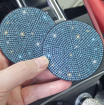 Πολυλειτουργικό Car Diamond Coaster Υποδοχή για Κύπελλο Νερού Αντιολισθητικό Mat Silica Pad Θήκη ποτηριού Άνετη αφή Εσωτερικά αξεσουάρ αυτοκινήτου