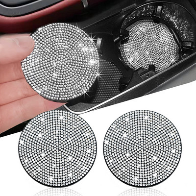 Πολυλειτουργικό Car Diamond Coaster Υποδοχή για Κύπελλο Νερού Αντιολισθητικό Mat Silica Pad Θήκη ποτηριού Άνετη αφή Εσωτερικά αξεσουάρ αυτοκινήτου