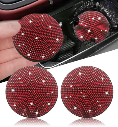 Daugiafunkcis automobilio deimantinio padėkliuko vandens puodelio lizdas, neslystantis kilimėlis, silicio dioksido padėkliukų puodelių laikiklis, patogus liesti automobilio interjero priedai