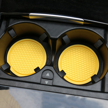 Σουβέρ αυτοκινήτου 2 ΤΕΜ. PVC Texture Soft Glue Φορητό Αντιολισθητικό Ματ αντιπαραμορφωτικό Άνετο Αξεσουάρ Εσωτερικού Αυτοκινήτου Αφής