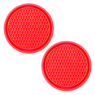 2 db autóalátét PVC textúrájú puha ragasztó, hordozható csúszásgátló pohártartó szőnyeg deformációgátló, kényelmes érintéssel autóbelső kiegészítők