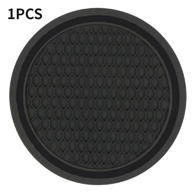 1/2 tk/komplekt Must auto automaatne tassihoidja Libisemisvastane sisestus Alusealused padjad Sisetarvikud Universaal sobib ideaalselt enamiku tasside jaoks