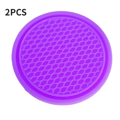 1/2 tk/komplekt Must auto automaatne tassihoidja Libisemisvastane sisestus Alusealused padjad Sisetarvikud Universaal sobib ideaalselt enamiku tasside jaoks