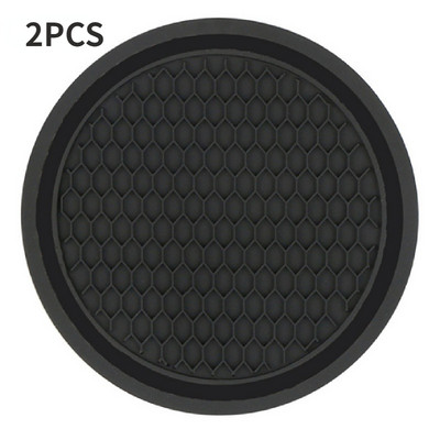 1/2 tk/komplekt Must auto automaatne tassihoidja Libisemisvastane sisestus Alusealused padjad Sisetarvikud Universaal sobib ideaalselt enamiku tasside jaoks