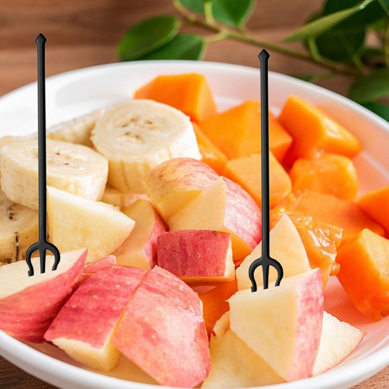 Tugev magustoidukahvel Kerge metallist puuviljakahvel Taaskasutatud roostevabast terasest metallist magustoidukahvli korjamine