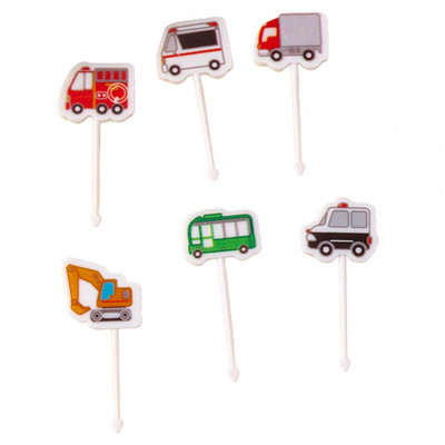 6kom Vilica za voće Crtić bez BPA Plastični automobil za višekratnu upotrebu Koala mačka Bento štapići Torta Desert Bento Ručkovi Čačkalica Dekoracija za zabavu