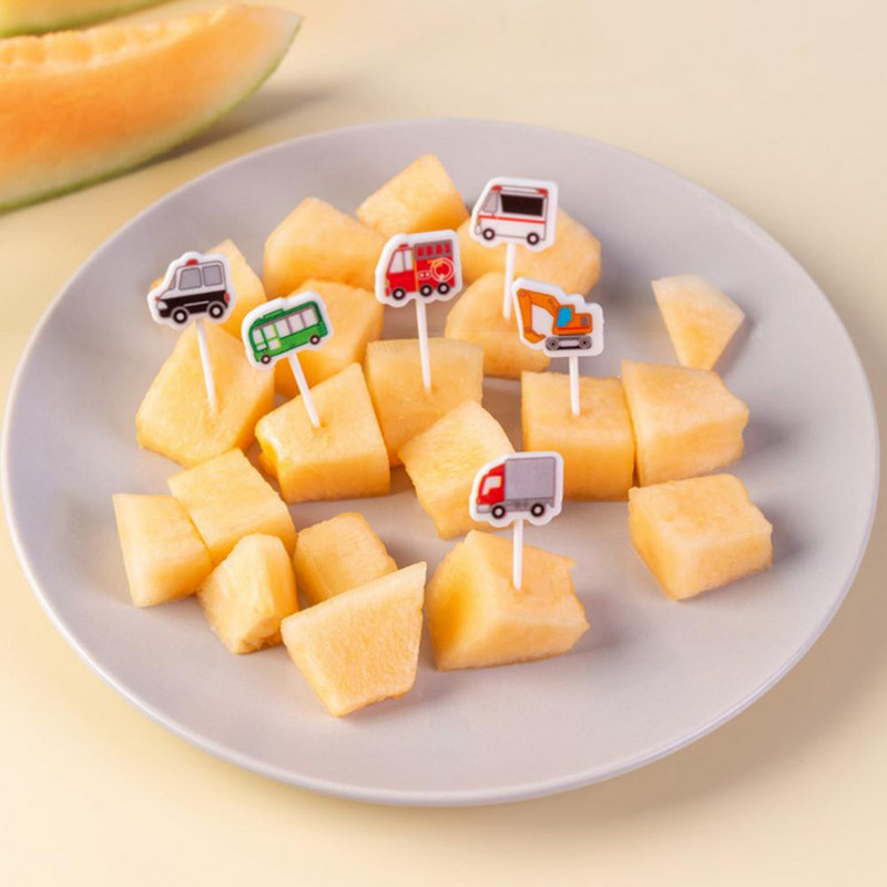 6kom Vilica za voće Crtić bez BPA Plastični automobil za višekratnu upotrebu Koala mačka Bento štapići Torta Desert Bento Ručkovi Čačkalica Dekoracija za zabavu