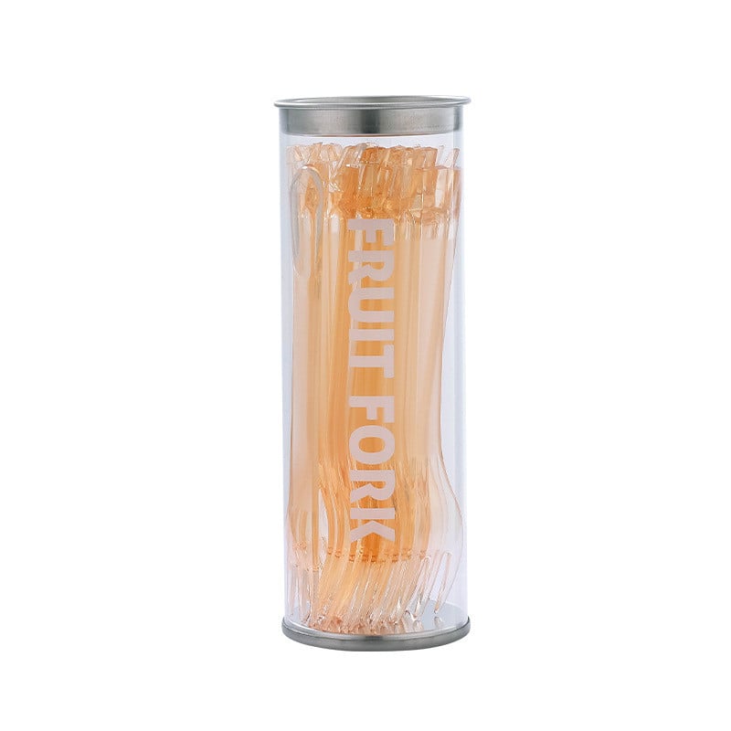 Plastična vilica od 20 kom. Prikladna za kolače, salate, voćne vilice s kutijom za pohranu, odvojive vilice za desert, prijenosni pribor za jelo za kampiranje, piknik