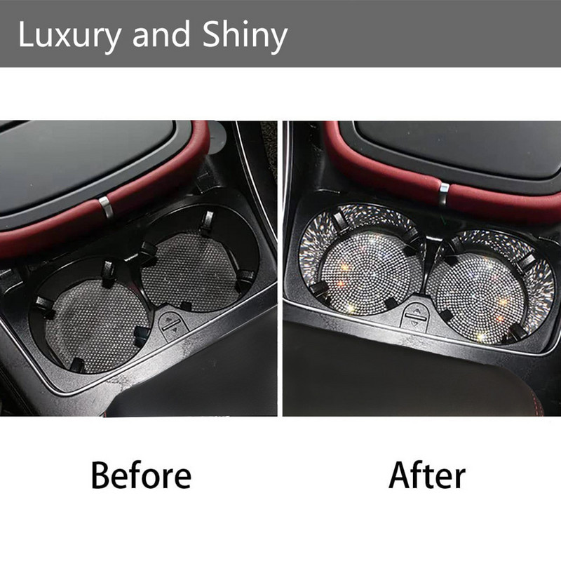 Multifunktsionaalne auto teemantaluse veetassi pesa libisemiskindel matt ränidioksiidipadja topsihoidja matt auto sisekujunduse tarvikud