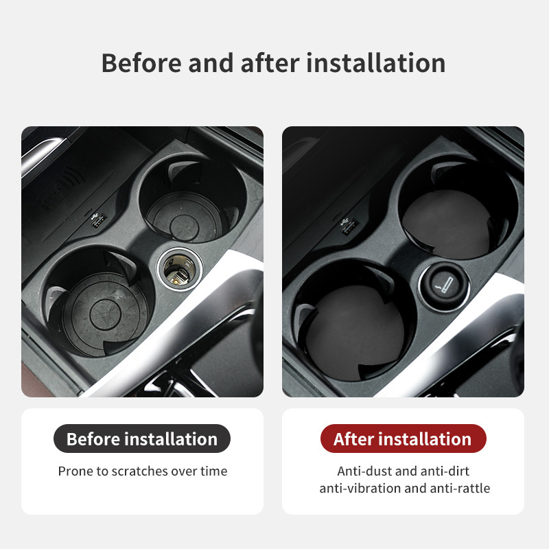 Nahast libisemiskindel auto tassipadi veetassi alusaluse joogihoidja matt BMW G20 G30 G32 6 GT G11 5 7-seeria X3 G01 X4 G02 tarvikud