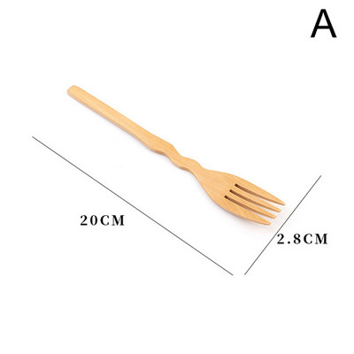 1 tk puidust keskkonnakaitse puuviljakahvel Kaasaskantavad toidunõud Tööriistad Magustoidu söömine Sööginõud Köögitarvikud