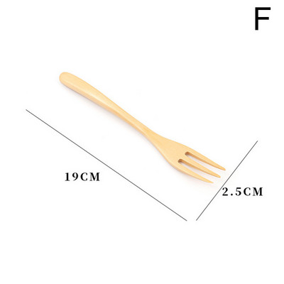 1 tk puidust keskkonnakaitse puuviljakahvel Kaasaskantavad toidunõud Tööriistad Magustoidu söömine Sööginõud Köögitarvikud