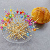 100db bambusz koktélcsákányok nyársok partik ételválogatások gyümölcs fogpiszkáló szendvicsrudak, ünnepi/esküvői/babazuhany/rendezvény dekoráció