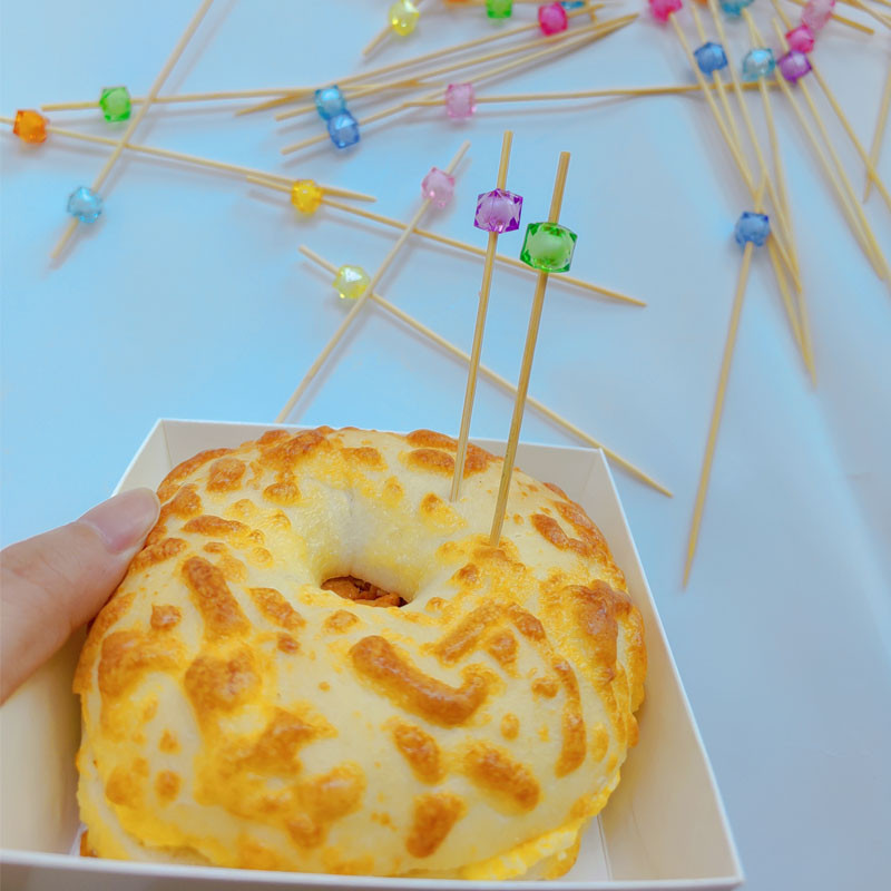 100db bambusz koktélcsákányok nyársok partik ételválogatások gyümölcs fogpiszkáló szendvicsrudak, ünnepi/esküvői/babazuhany/rendezvény dekoráció