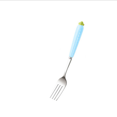 4tk Värvid Kahvel Armas porgand Roostevabast terasest Kahvlid Söögikahvel Söögiriistad bento kahvel Kook Kondiitrikahvlid Magustoidukahvlid lauanõude komplekt