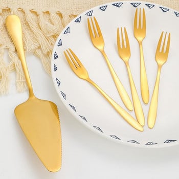 1 Σετ Cupcake Fork Kit Πρακτικό επαναχρησιμοποιήσιμο Υψηλής σκληρότητας Εργαλεία κουζίνας Σετ πιρουνιών φτυαριών Κιτ πιρουνιών για κέικ σετ φτυαριών