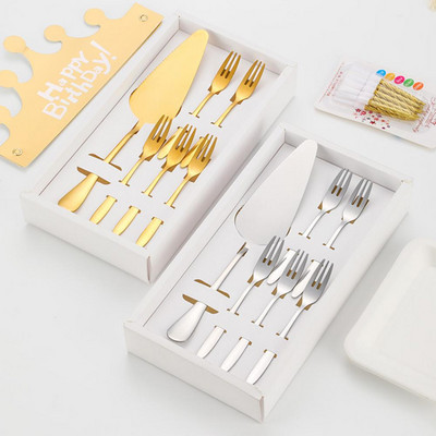 1 Σετ Cupcake Fork Kit Πρακτικό επαναχρησιμοποιήσιμο Υψηλής σκληρότητας Εργαλεία κουζίνας Σετ πιρουνιών φτυαριών Κιτ πιρουνιών για κέικ σετ φτυαριών