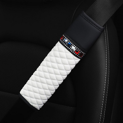Strasszkő bőr lélegző autós biztonsági öv vállpárna védőhuzat