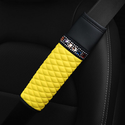 Strasszkő bőr lélegző autós biztonsági öv vállpárna védőhuzat