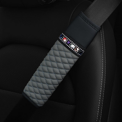 Strasszkő bőr lélegző autós biztonsági öv vállpárna védőhuzat