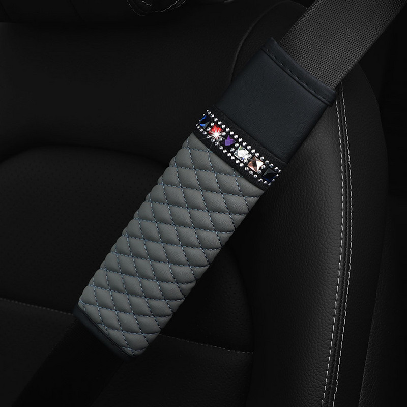 Strasszkő bőr lélegző autós biztonsági öv vállpárna védőhuzat