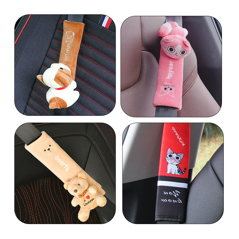 Armas multikas auto turvavöö kate Turvavöö rakmed padi õlarihma kaitsepadi lastele/lastele mänguloomade kaunistused