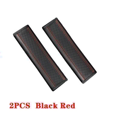 2TK auto turvavöö padjad PU nahast turvavöö õlakate Hingav kaitse Turvavöö polster Auto interjööri tarvikud