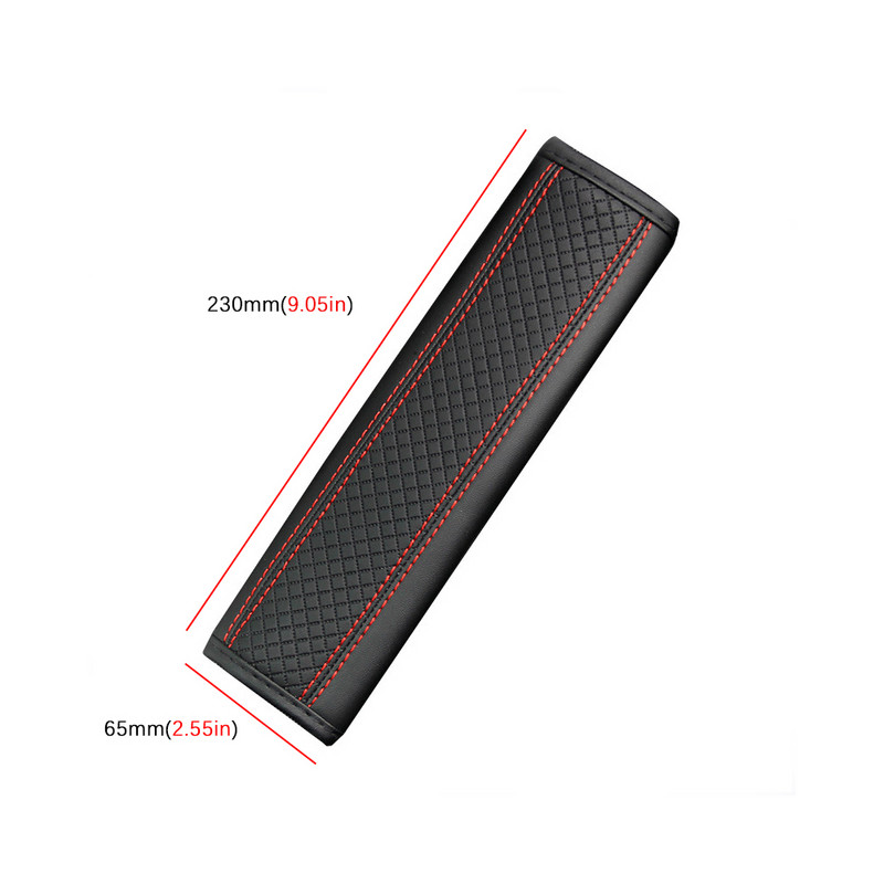 2TK auto turvavöö padjad PU nahast turvavöö õlakate Hingav kaitse Turvavöö polster Auto interjööri tarvikud