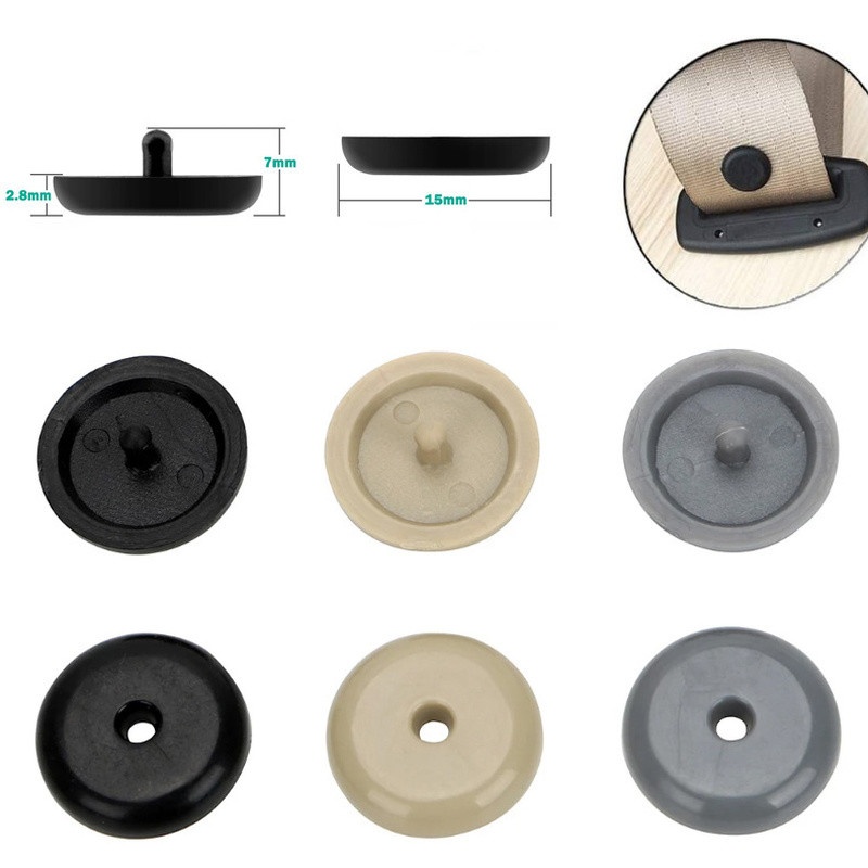 10 τμχ Πώμα ζώνης ασφαλείας αυτοκινήτου Πόρπη για ζώνη ασφαλείας αυτοκινήτου Οριοθετημένη απόσταση στοπ Πλαστικό αντιολισθητικό κουμπιά συγκράτησης