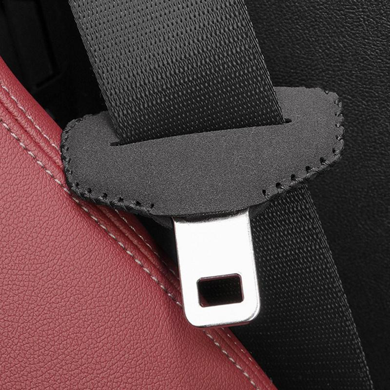2 bucăți din piele PU pentru centura de siguranță pentru cataramă husă de protecție anti-zgârieturi pentru centură de siguranță pentru auto