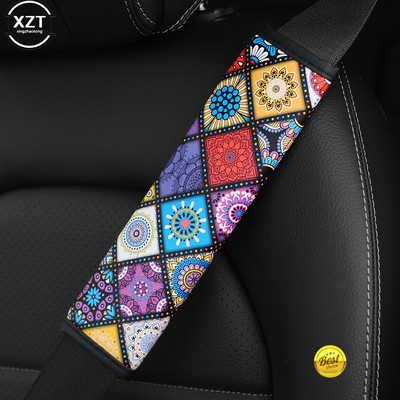 1 tk auto turvavöö õlakaitse padjad katted kaitsev varrukas Bohemian Style kindlustus turvavöö õlakaitse auto lisavarustus