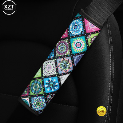 1 tk auto turvavöö õlakaitse padjad katted kaitsev varrukas Bohemian Style kindlustus turvavöö õlakaitse auto lisavarustus