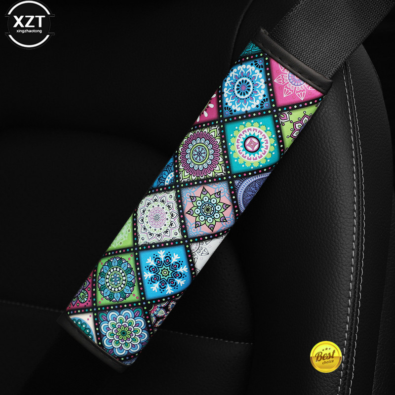 1 tk auto turvavöö õlakaitse padjad katted kaitsev varrukas Bohemian Style kindlustus turvavöö õlakaitse auto lisavarustus