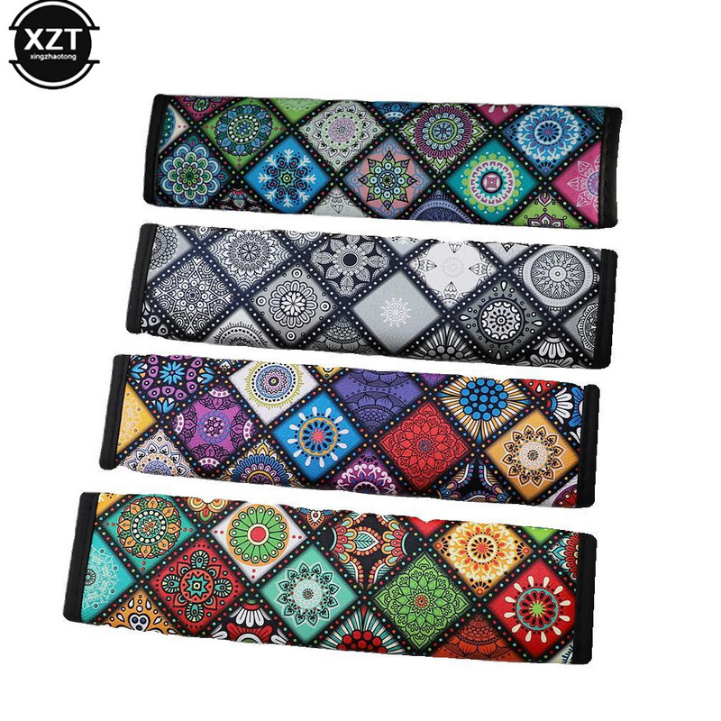 1 tk auto turvavöö õlakaitse padjad katted kaitsev varrukas Bohemian Style kindlustus turvavöö õlakaitse auto lisavarustus