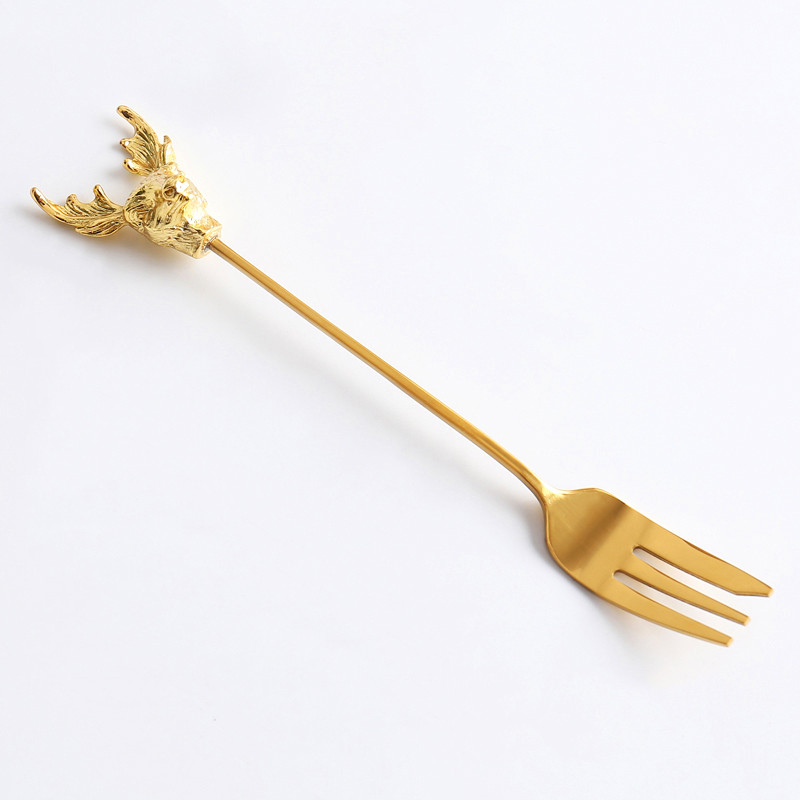 Nerūdijančio plieno vaisių šakutė arbatinis šaukštelis kavos šaukštai desertas vakarienė kepsnys salotos užkandžiai šakutės stalo reikmenys restorano reikmenys vakarėliams