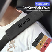 For BYD Logo auto turvavöö kate Nahast õlakaitsepadi F3 I3 F0 F6 S6 S8 E5 E6 G3 G6 L3 S7 G5 G7 M6 Tang