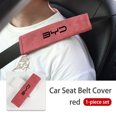 For BYD Logo auto turvavöö kate Nahast õlakaitsepadi F3 I3 F0 F6 S6 S8 E5 E6 G3 G6 L3 S7 G5 G7 M6 Tang