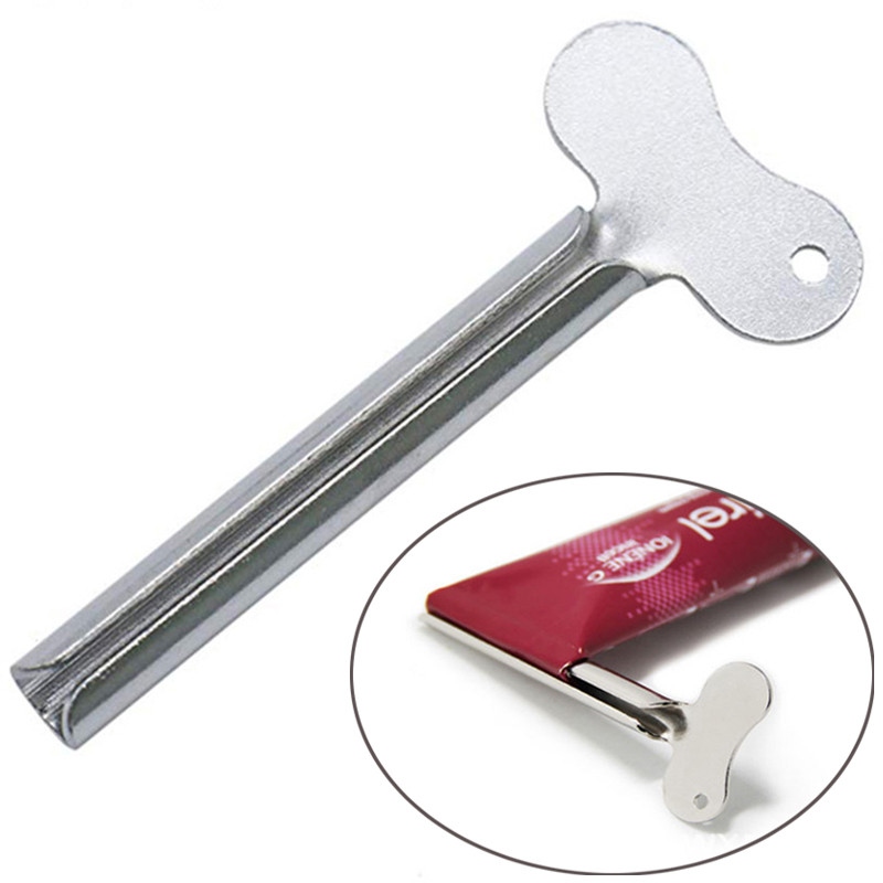 2db rozsdamentes acél fogkrém kinyomó fürdőszobai kiegészítők arctisztító fogkrém tubus gördülő prés kinyomó adagoló