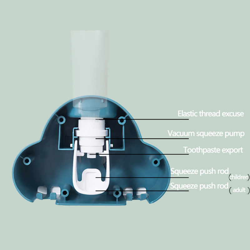 Armas automaatne hambapasta dosaatori komplekt hambaharja hoidja seinale paigaldatav tolmukindel hambapasta pressimismasin vannitoatarvete jaoks