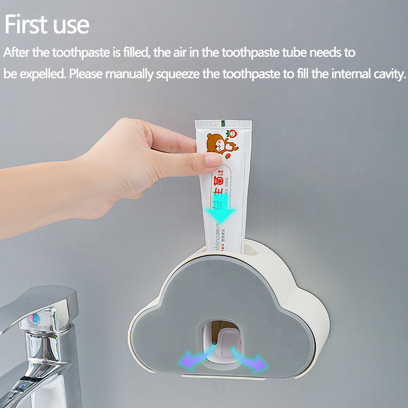 Armas automaatne hambapasta dosaatori komplekt hambaharja hoidja seinale paigaldatav tolmukindel hambapasta pressimismasin vannitoatarvete jaoks