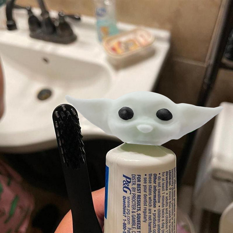 Mieli dantų pastos galvutės žaislai Kūrybiniai dantų pastos gnybtukai Maži apgaulingi žaislai, gyvūno formos, tepalo galvutės, vonios reikmenys