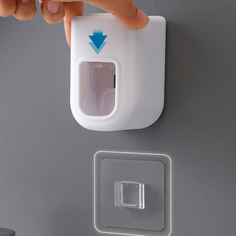 Seinale kinnitatav automaatne hambapasta dosaator Vannitoatarbed Veekindel hambapasta pigistaja hambaharja hoidik Vannitoa tööriistad