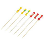 100 vienetų vienkartinės bambukinės šakutės susuktos vakarėlio švediško stalo vaisių desertai, maisto kokteilis, sumuštinis, šakutė, 12 cm