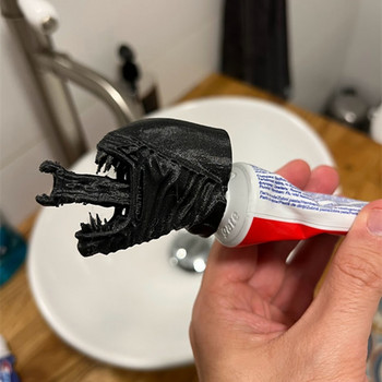 Διανομέας οδοντόκρεμας Alien Xenomorph για παιδιά και ενήλικες Οδοντόκρεμα Topper Squeezer Αξεσουάρ μπάνιου