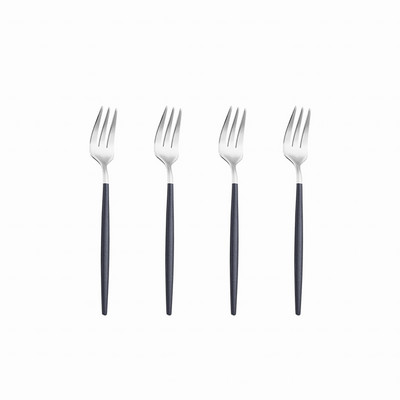 4 vnt juodo aukso nerūdijančio plieno šakučių rinkinys Mielos arbatos kavos vaisių desertinės šakutės virtuvės reikmenys saldainių arbatos šakutės metaliniai stalo reikmenys