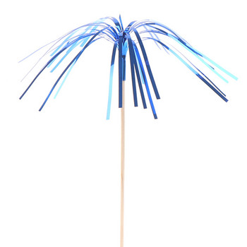 100 τμχ 15 εκ. Rainbow Fireworks Bamboo Fruit Sticks Φρουτοσαλάτα Σνακ Πιρούνι κοκτέιλ Διακόσμηση κέικ μπουφέ Οδοντογλυφίδες Προμήθειες πάρτι